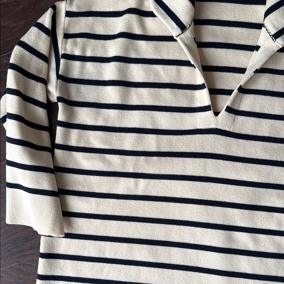 Pomander Place Collared Pullover striped Sweater - Picture 4 of 7